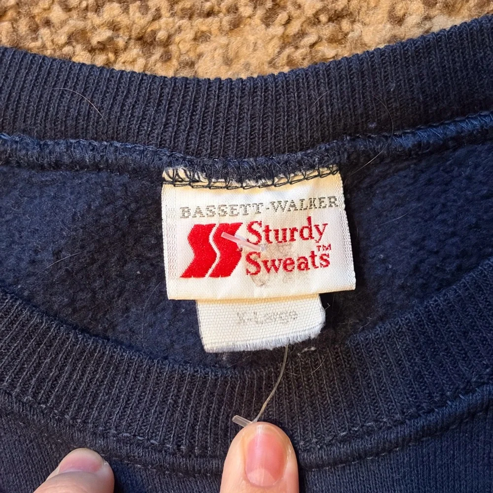 navy blue crew neck